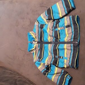 Healthtex baby jacket 12M stripes